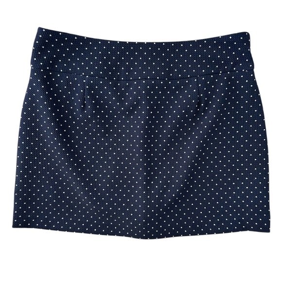 ATTYRE Women’s Skort Stretch PullOn Tennis Golf Pickleball PolkaDot Blue/Wht. 6P - Picture 2 of 9